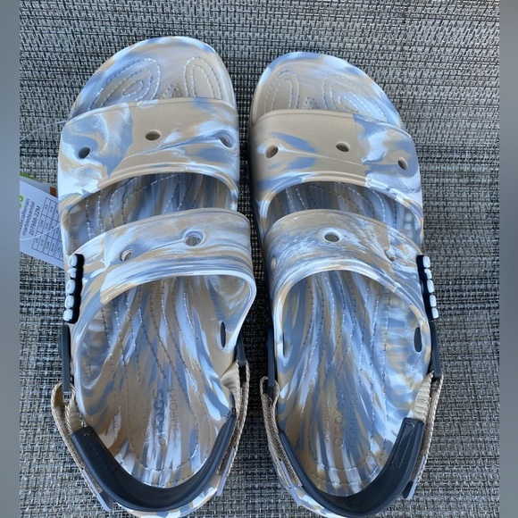 Crocs Classic All-Terrain Sandal Chai/Multi Marbled Tie-Dye Men\'s Size 15 main image 9